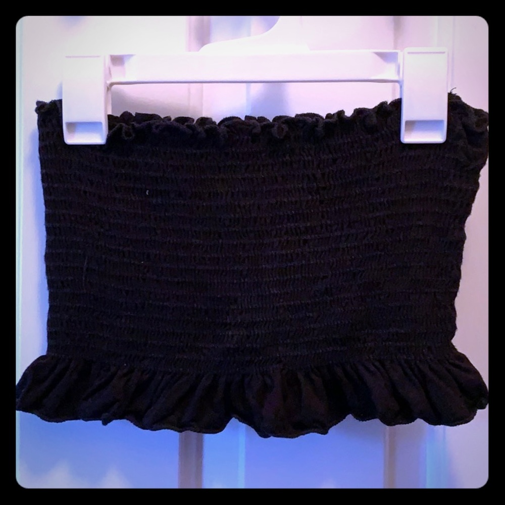 Super soft tube top black from forever21